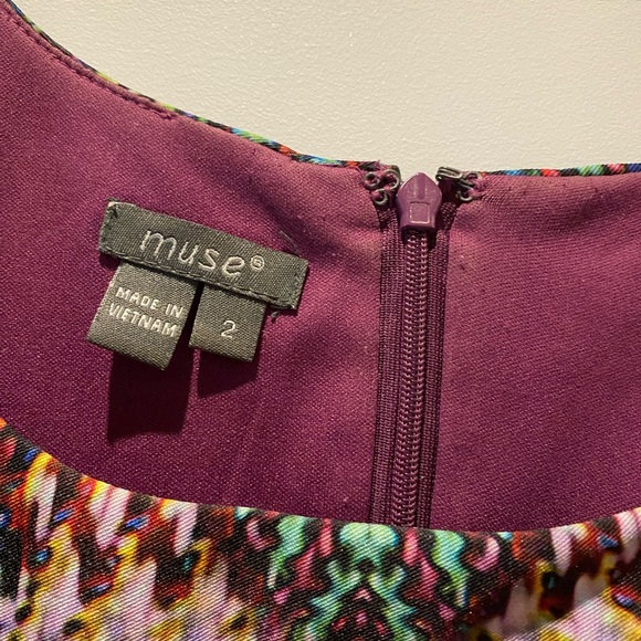 Muse multicolour dress like new size 2 - Picture 5 of 6